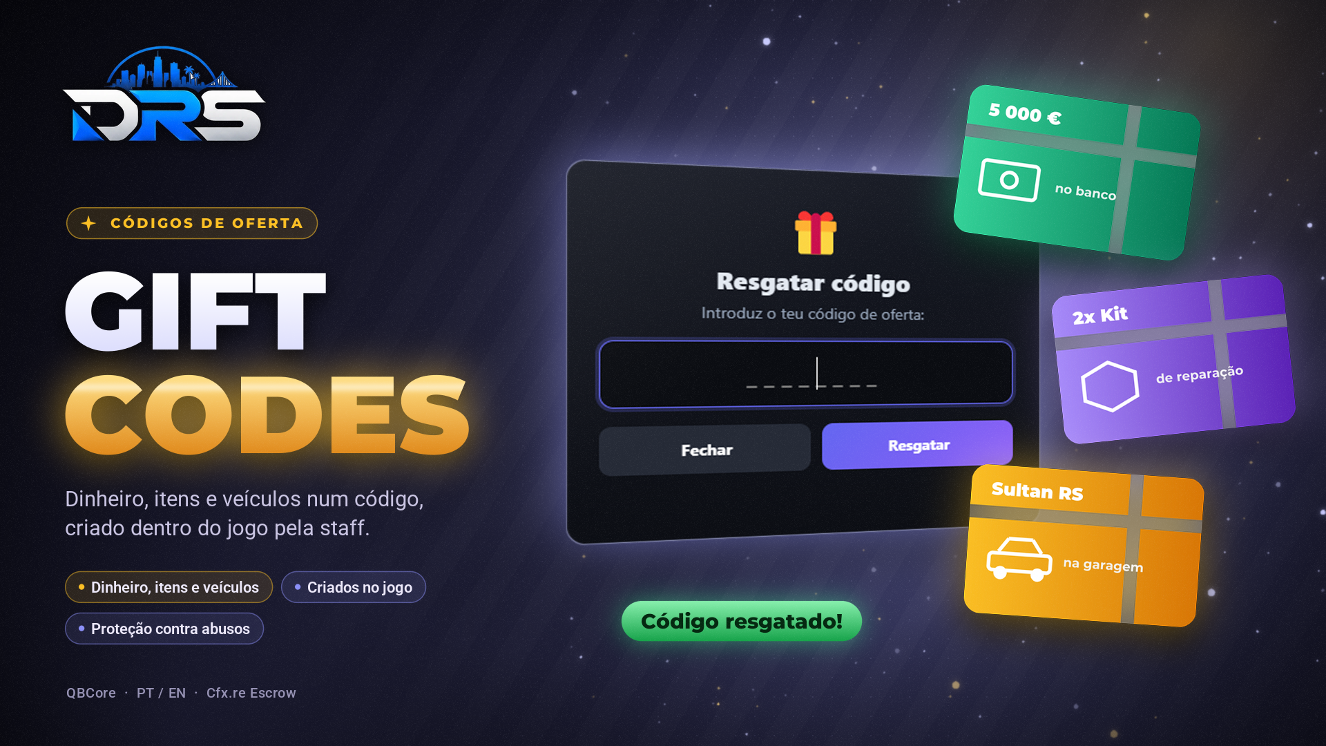 DRS Gift Codes